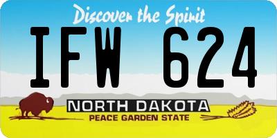 ND license plate IFW624