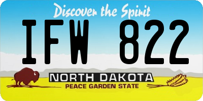 ND license plate IFW822