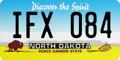 ND license plate IFX084