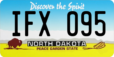 ND license plate IFX095