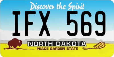 ND license plate IFX569