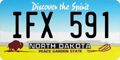 ND license plate IFX591