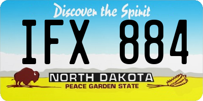 ND license plate IFX884