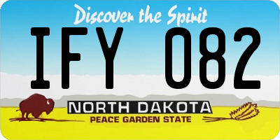 ND license plate IFY082