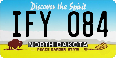 ND license plate IFY084