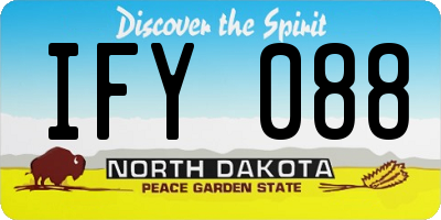 ND license plate IFY088