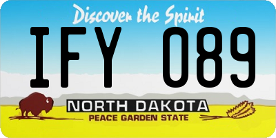 ND license plate IFY089