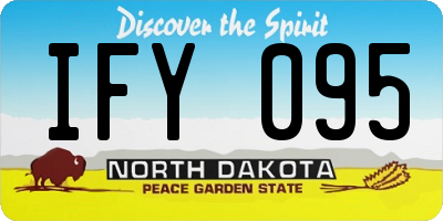ND license plate IFY095