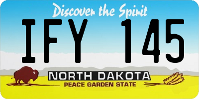 ND license plate IFY145