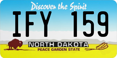 ND license plate IFY159