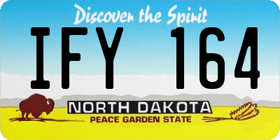 ND license plate IFY164