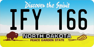 ND license plate IFY166
