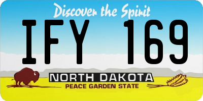 ND license plate IFY169