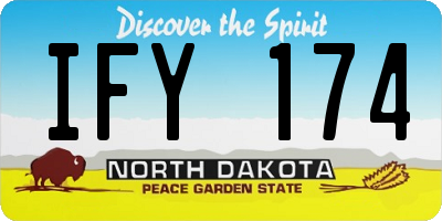 ND license plate IFY174