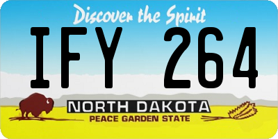 ND license plate IFY264