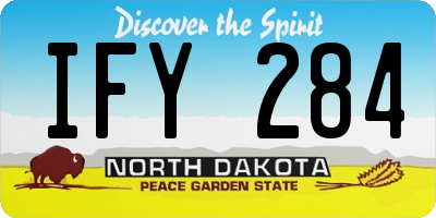 ND license plate IFY284