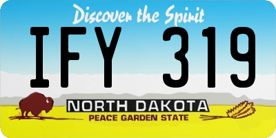 ND license plate IFY319