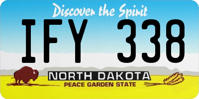 ND license plate IFY338