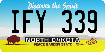 ND license plate IFY339