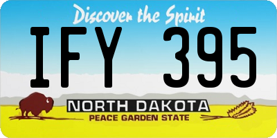 ND license plate IFY395