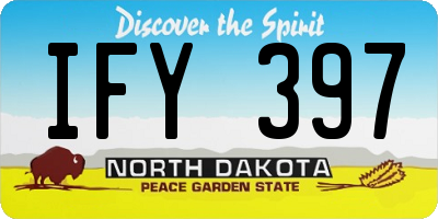 ND license plate IFY397