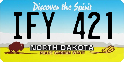 ND license plate IFY421