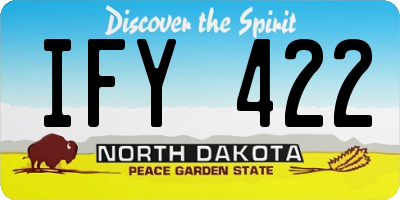 ND license plate IFY422