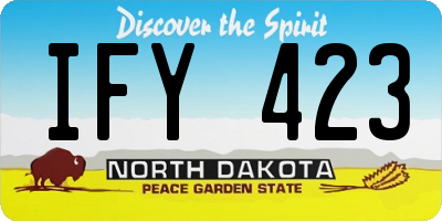 ND license plate IFY423