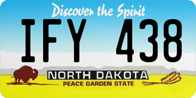 ND license plate IFY438