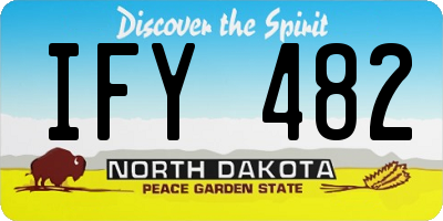 ND license plate IFY482