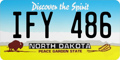 ND license plate IFY486