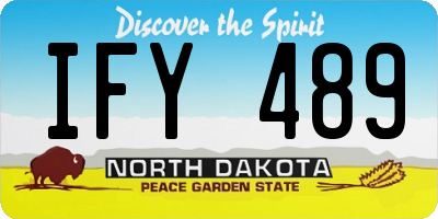 ND license plate IFY489