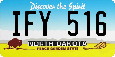 ND license plate IFY516