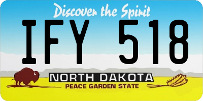ND license plate IFY518