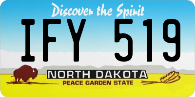 ND license plate IFY519