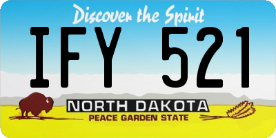 ND license plate IFY521