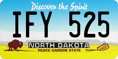 ND license plate IFY525