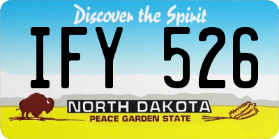 ND license plate IFY526