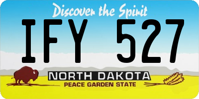 ND license plate IFY527