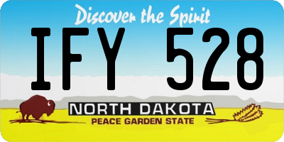 ND license plate IFY528