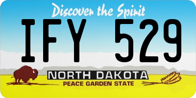 ND license plate IFY529