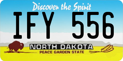 ND license plate IFY556