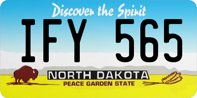 ND license plate IFY565