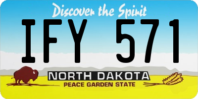 ND license plate IFY571