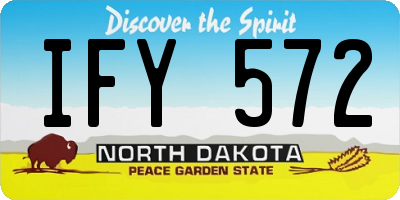 ND license plate IFY572