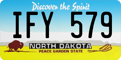 ND license plate IFY579