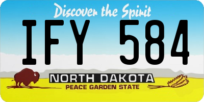 ND license plate IFY584