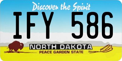 ND license plate IFY586