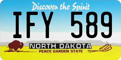 ND license plate IFY589