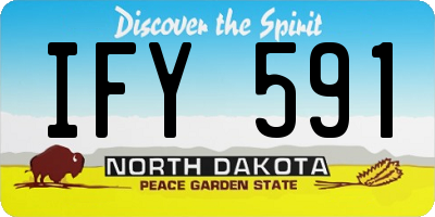 ND license plate IFY591